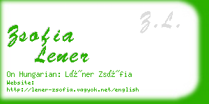 zsofia lener business card